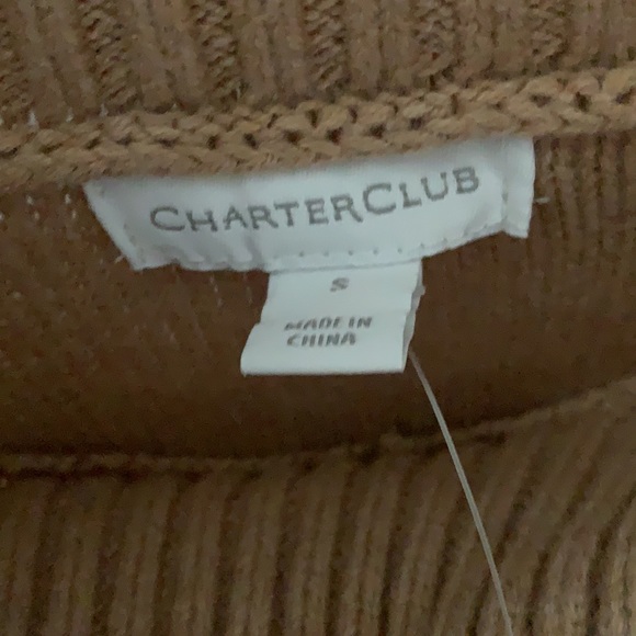 NWT! Charter Club Camel Roll Neck Sweater - Picture 3 of 6
